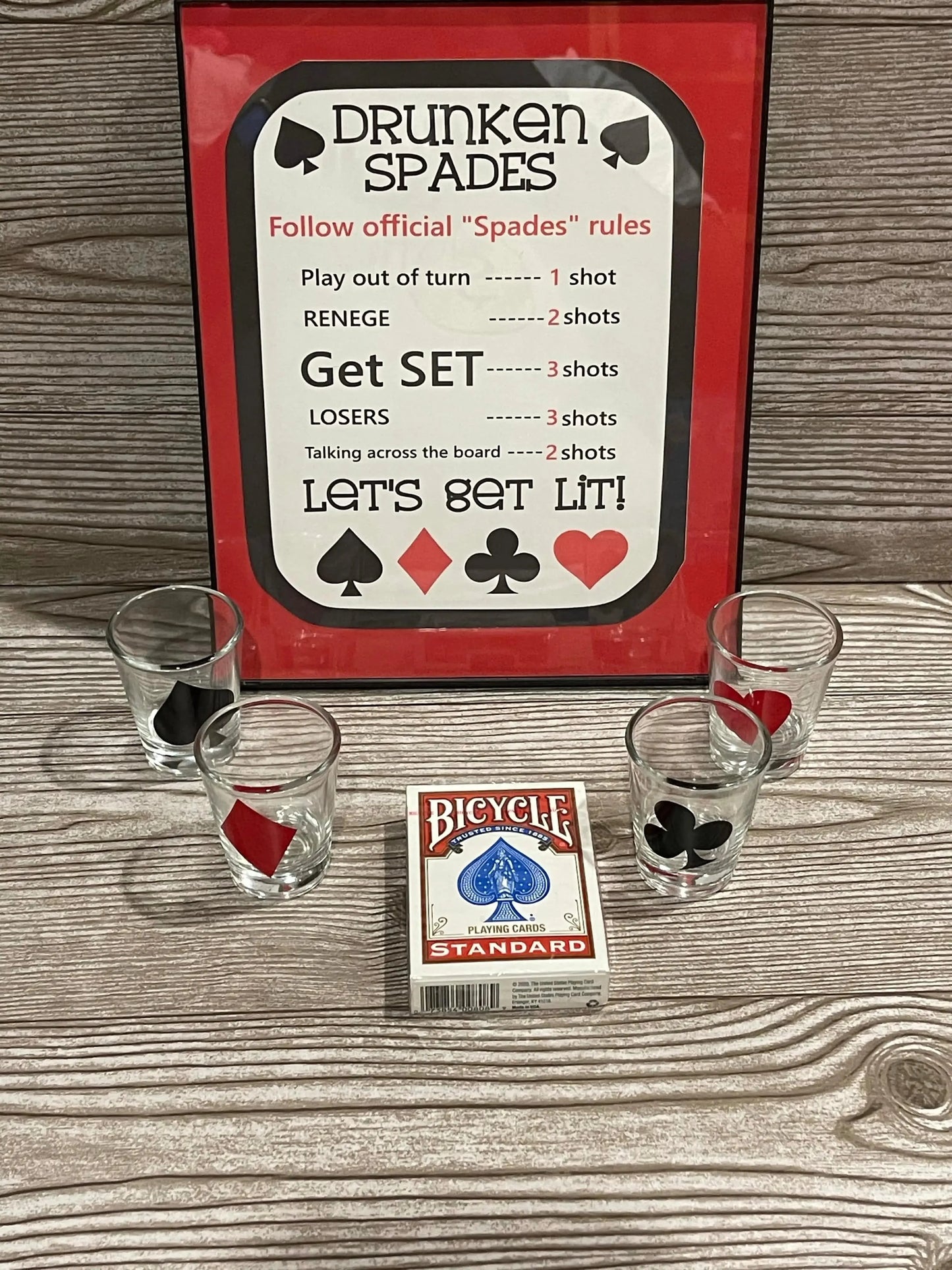 Drunken Spades - Branded Kreations Kraft Boutique