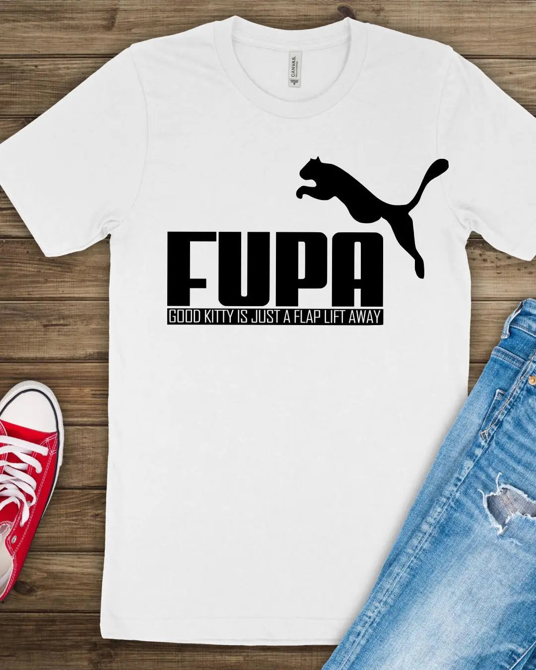 FUPA Cat Parody T-Shirt – Bold Humor for the Fearlessly Fabulous Branded Kreations Kraft Boutique