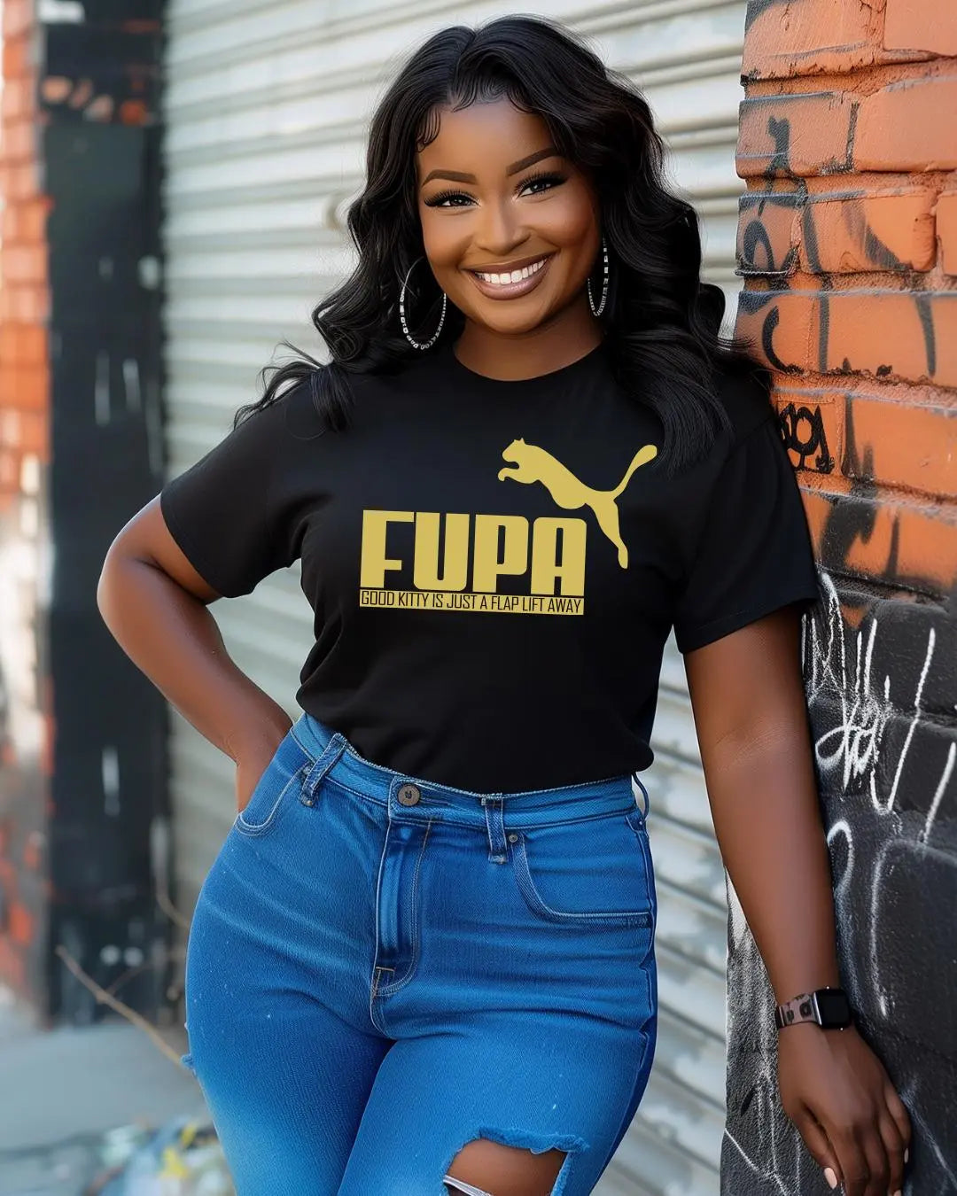 FUPA Cat Parody T-Shirt – Bold Humor for the Fearlessly Fabulous Branded Kreations Kraft Boutique