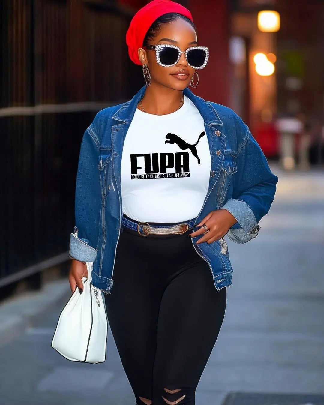 FUPA Cat Parody T-Shirt – Bold Humor for the Fearlessly Fabulous Branded Kreations Kraft Boutique