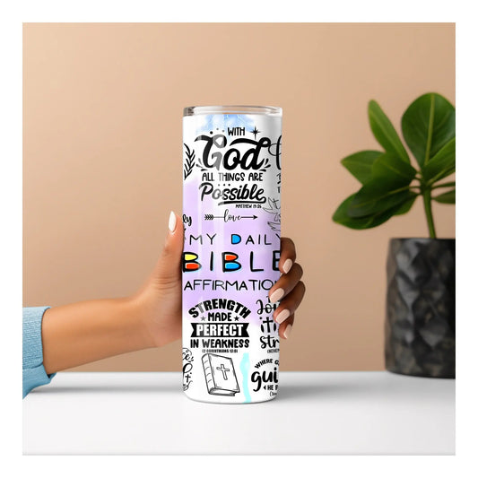 Faith & Scripture Affirmation Tumbler – 20oz Inspirational Bible Verse Cup Product vendor