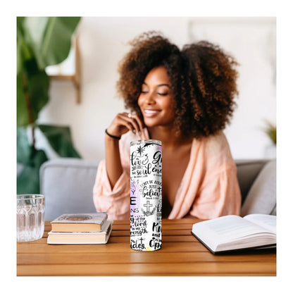 Faith & Scripture Affirmation Tumbler – 20oz Inspirational Bible Verse Cup Product vendor
