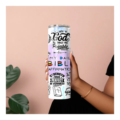 Faith & Scripture Affirmation Tumbler – 20oz Inspirational Bible Verse Cup Product vendor