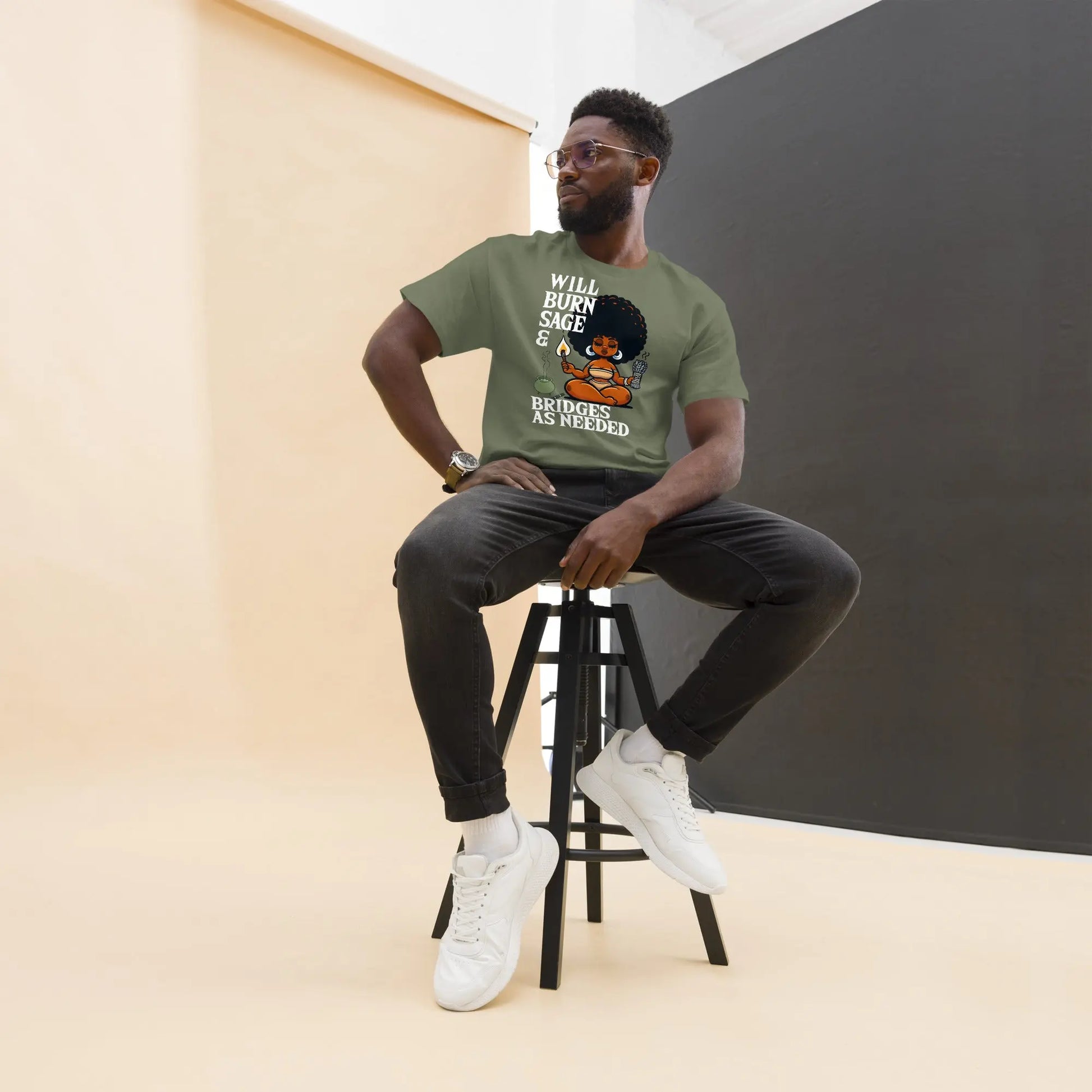 Fierce Vibes Tee: Sage & Bridges Edition Branded Kreations Kraft Boutique