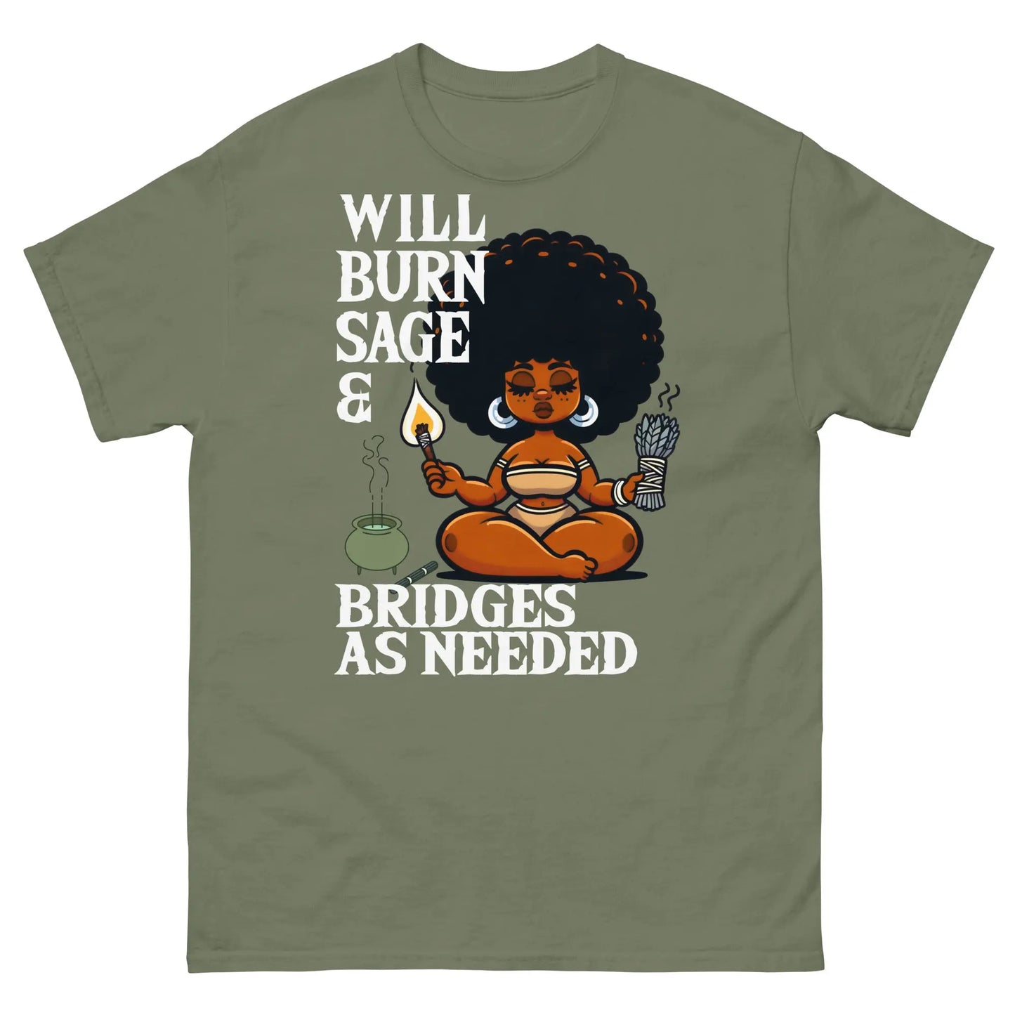 Fierce Vibes Tee: Sage & Bridges Edition Branded Kreations Kraft Boutique