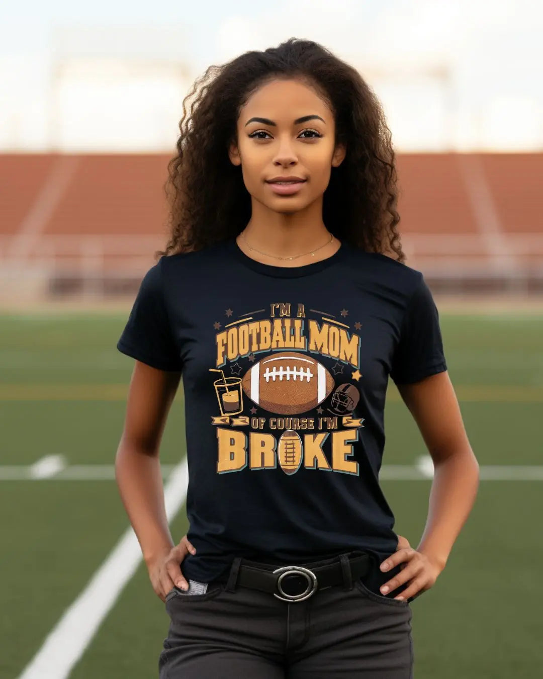 Football Mama Tee Branded Kreations Kraft Boutique