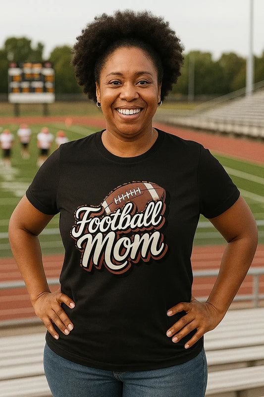 Football Mom T-Shirt – Game Day Graphic Tee for Proud Sports Moms | Casual Game Day Shirt for Women | Football Season Gift Idea Product vendor
