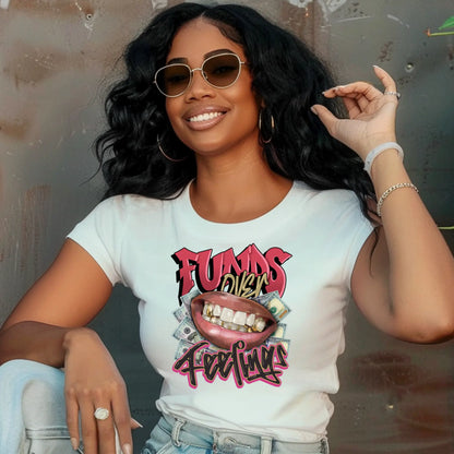 Funds Over Feelings Graphic T-Shirt – Bold Urban Hustle Tee Product vendor