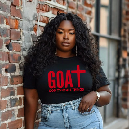 GOAT – God Over All Things T-Shirt | Faith-Based Christian Tee Branded Kreations Kraft Boutique