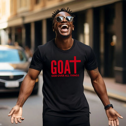 GOAT – God Over All Things T-Shirt | Faith-Based Christian Tee Branded Kreations Kraft Boutique