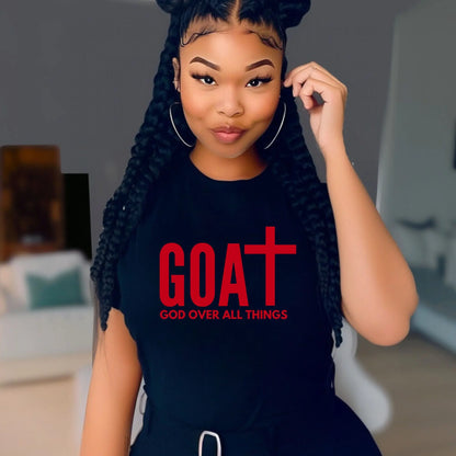 GOAT – God Over All Things T-Shirt | Faith-Based Christian Tee Branded Kreations Kraft Boutique