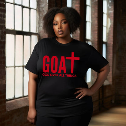 GOAT – God Over All Things T-Shirt | Faith-Based Christian Tee Branded Kreations Kraft Boutique