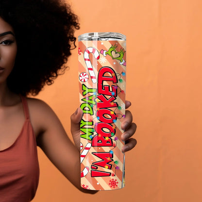 Grinch Christmas Schedule Stainless Steel Tumbler – Festive & Funny Holiday Drinkware Branded Kreations Kraft Boutique