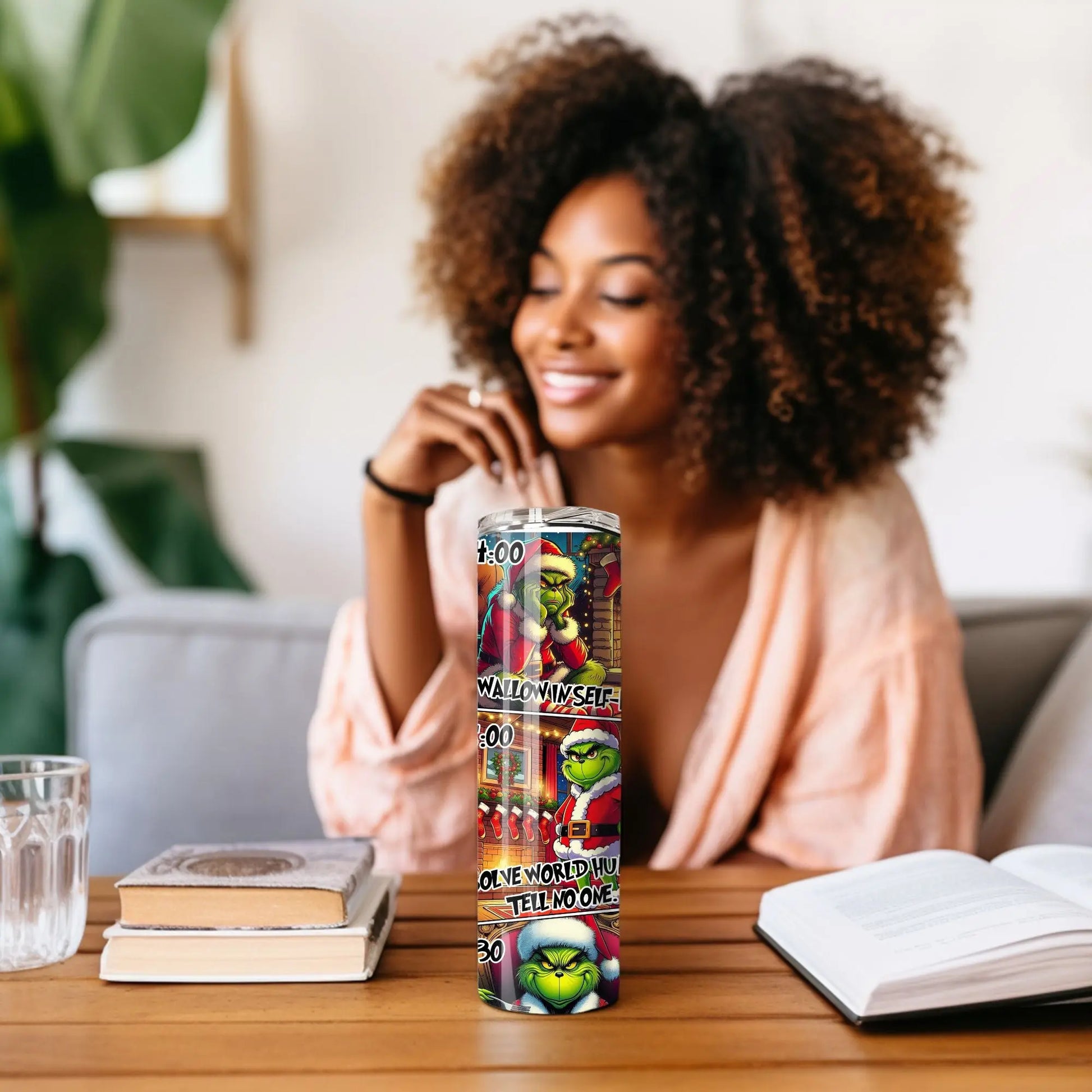 Grinch Christmas Schedule Stainless Steel Tumbler – Festive & Funny Holiday Drinkware Branded Kreations Kraft Boutique