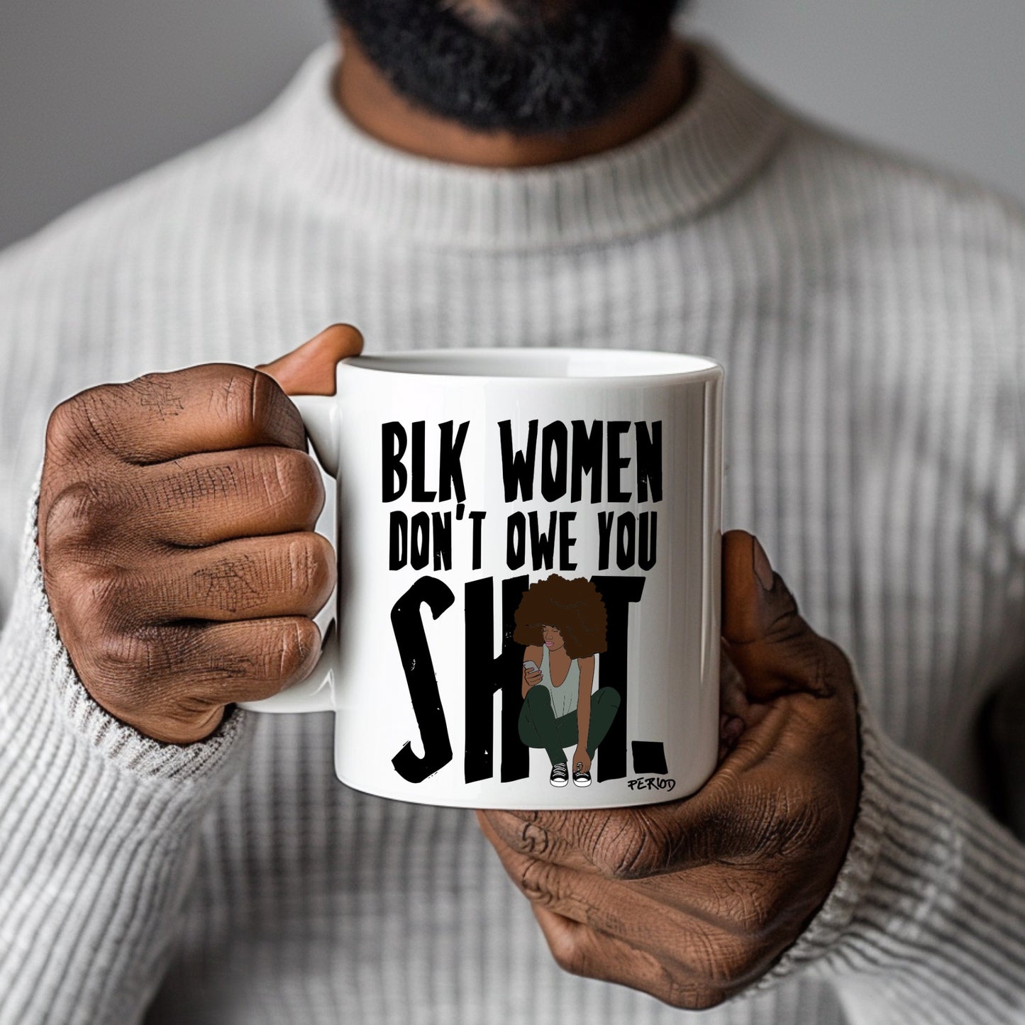 Black Women Empowerment Mug – Bold Afrocentric Statement Coffee Cup