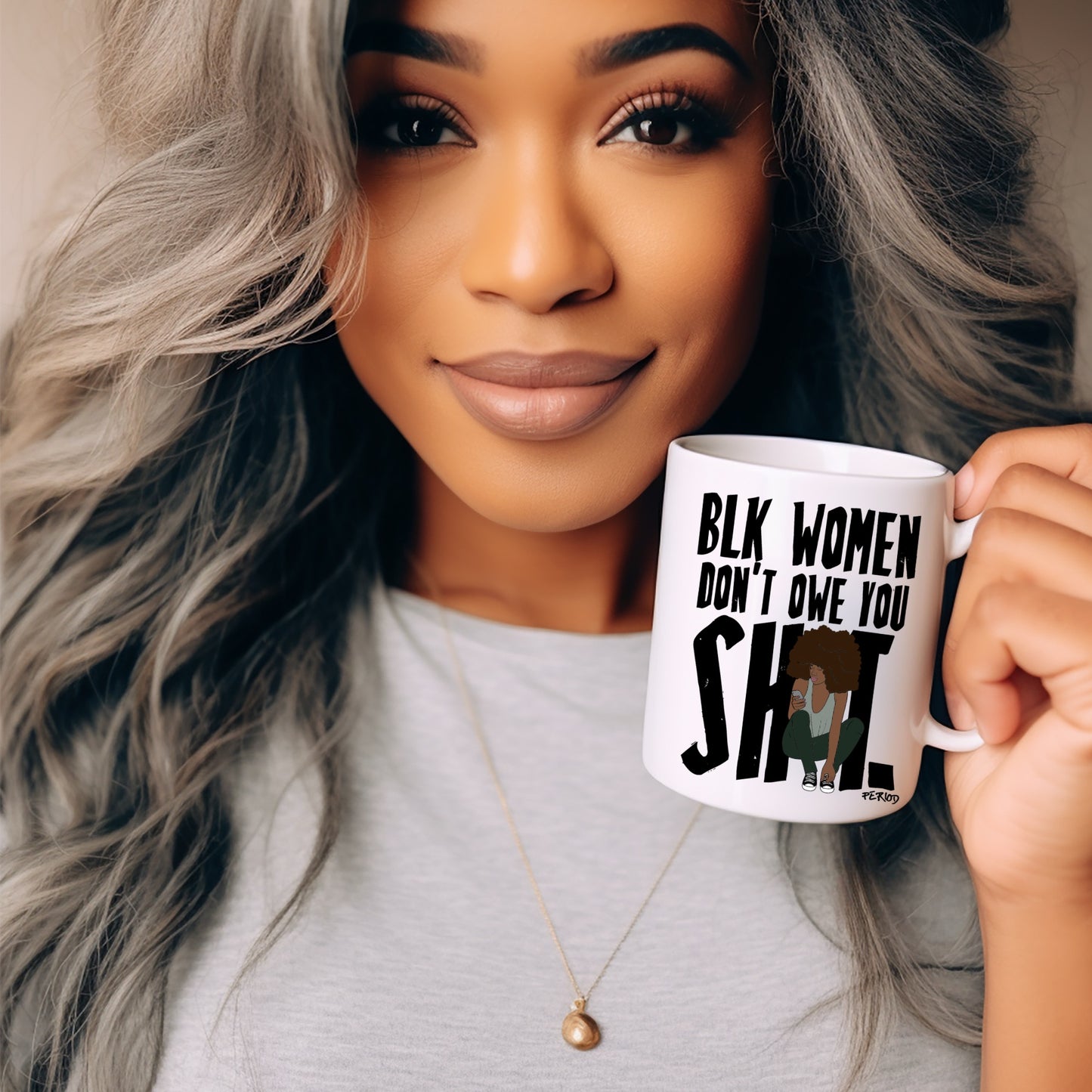 Black Women Empowerment Mug – Bold Afrocentric Statement Coffee Cup