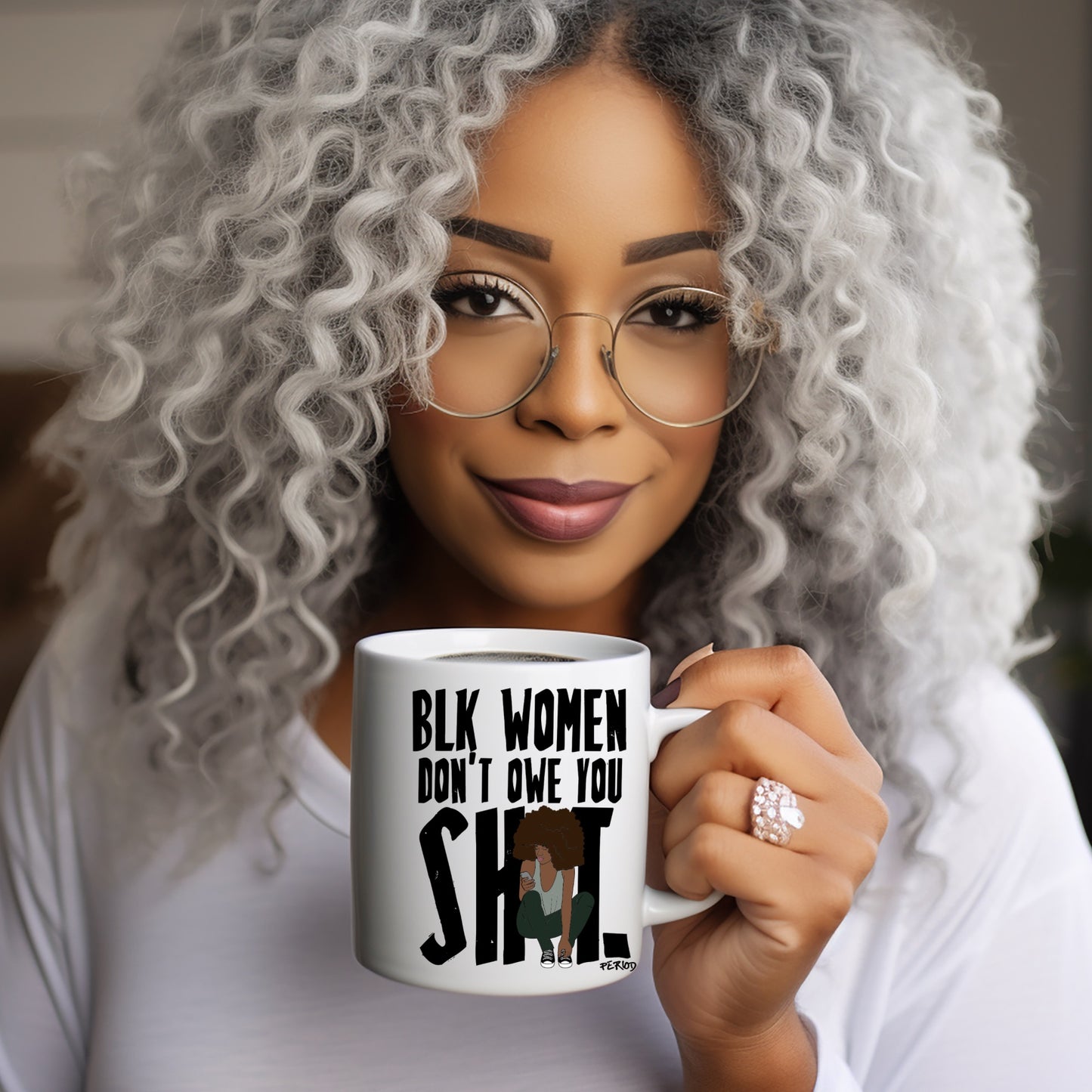 Black Women Empowerment Mug – Bold Afrocentric Statement Coffee Cup