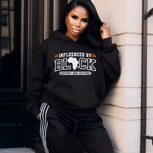 Influenced by Black History Hoodie – Afrocentric, Black Culture Sweatshirt