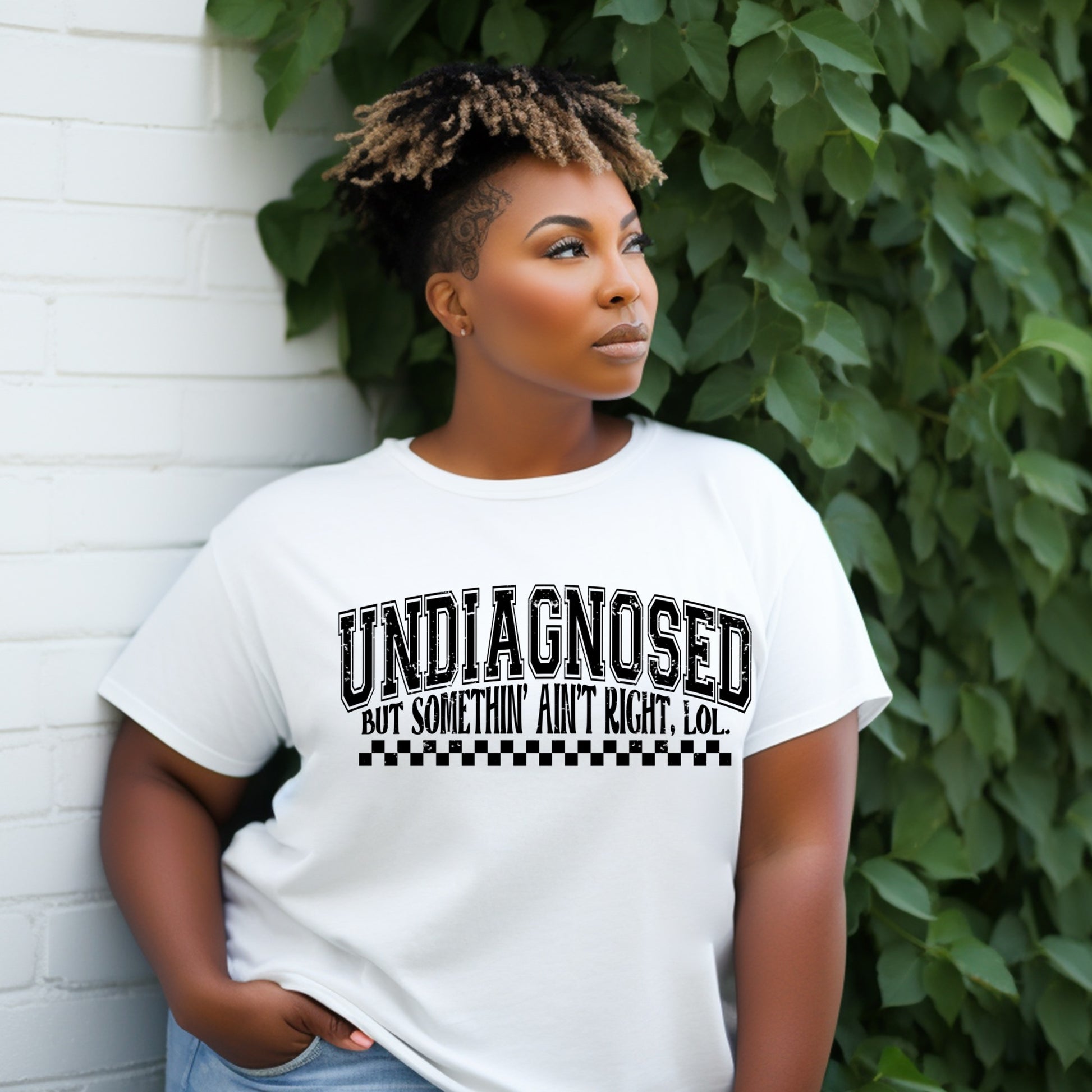 “Undiagnosed But Funny” Graphic Tee for Witty Personalities Branded Kreations Kraft Boutique