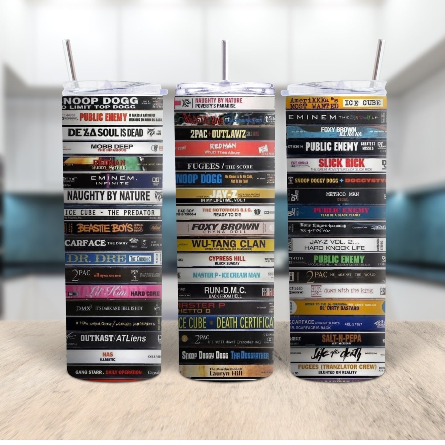 90s Hip-Hop Cassette Tumbler – Retro Music Lover’s Stainless Steel Cup Branded Kreations Kraft Boutique