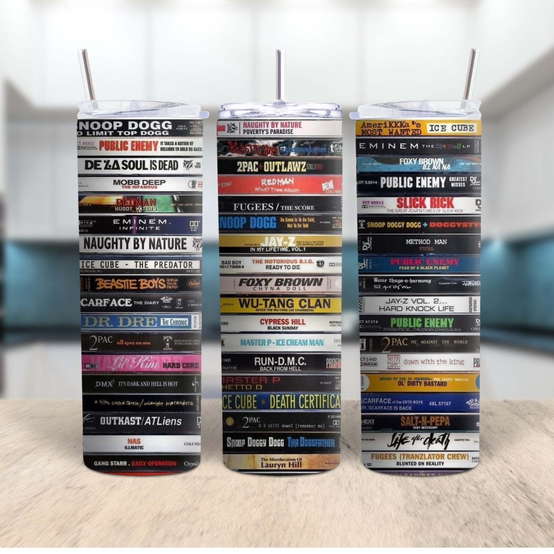 90s Hip-Hop Cassette Tumbler – Retro Music Lover’s Stainless Steel Cup Branded Kreations Kraft Boutique