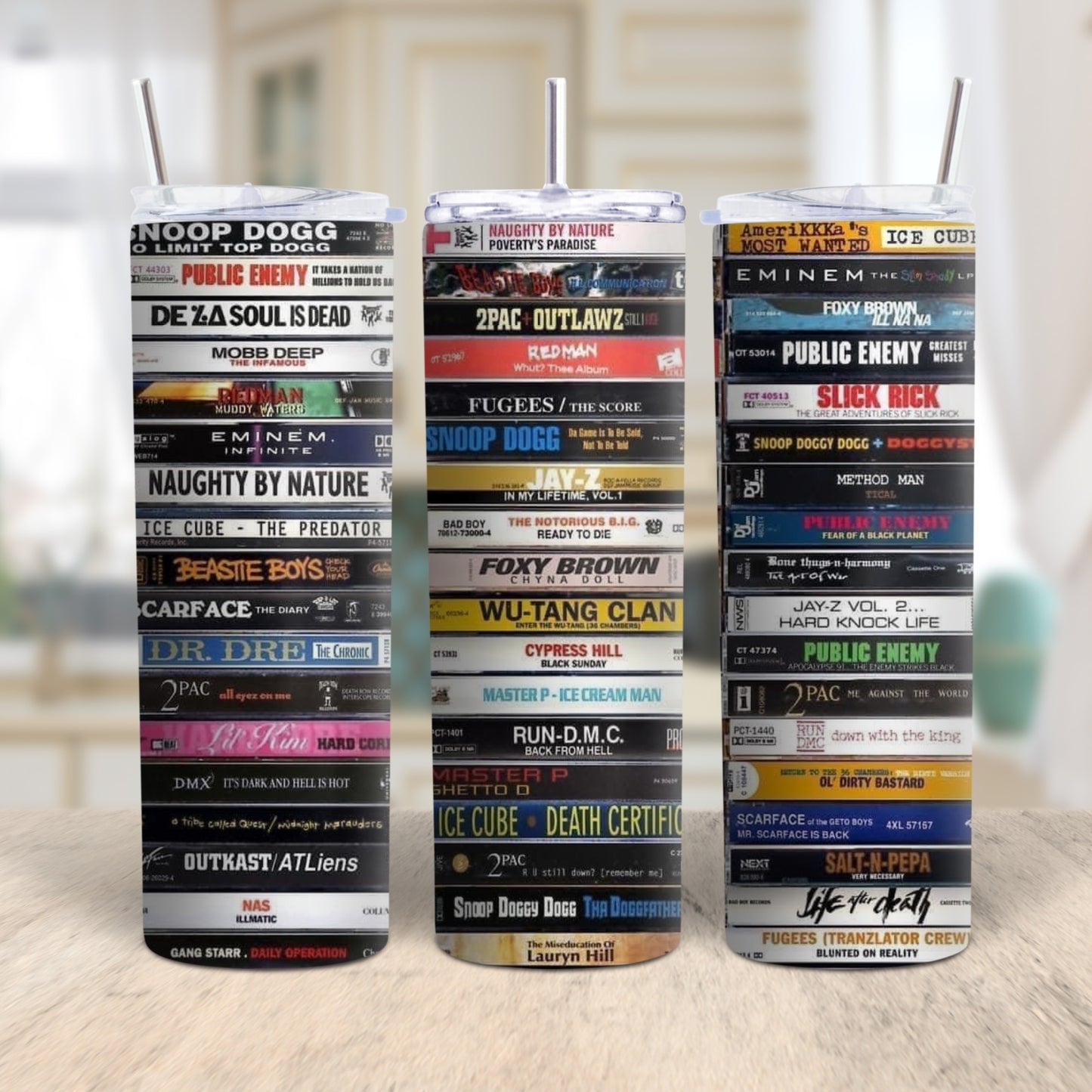 90s Hip-Hop Cassette Tumbler – Retro Music Lover’s Stainless Steel Cup Branded Kreations Kraft Boutique