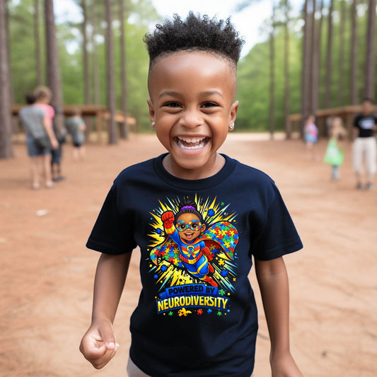 Powered By Neurodiversity Youth T-Shirt