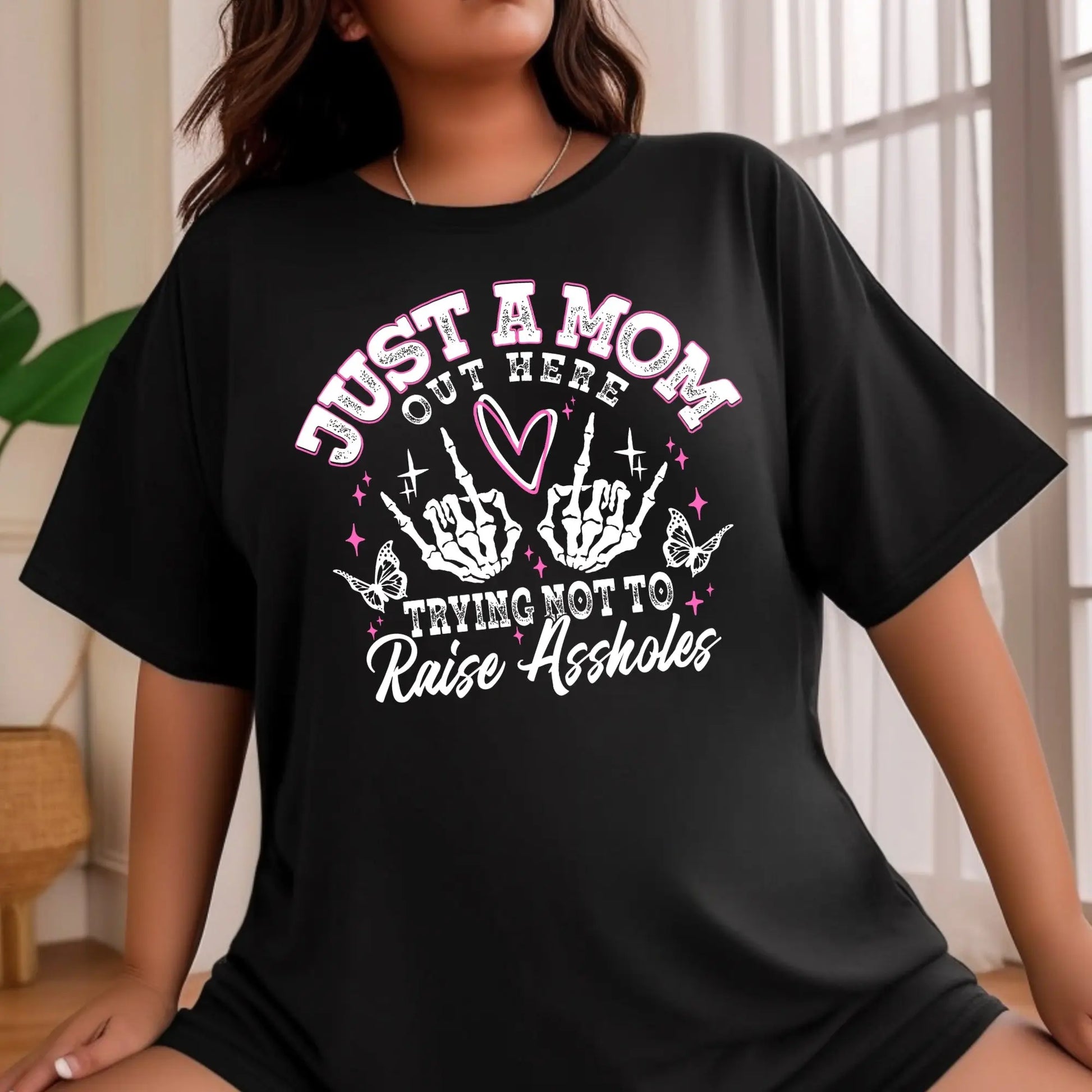 “Just a Mom” Graphic Tee – Honest Parenting Shirt for Women Product vendor