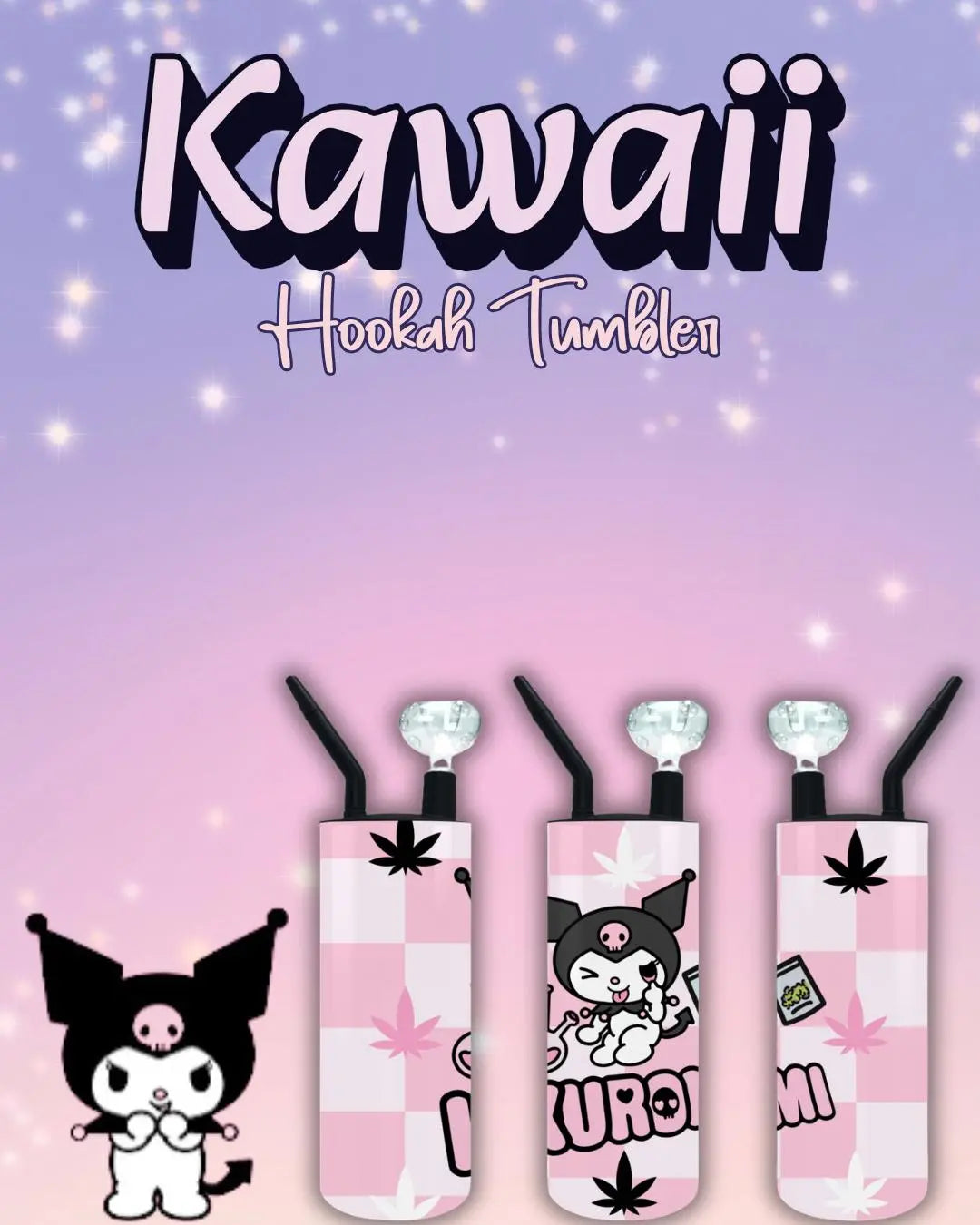 Kawaii Hookah Tumbler Branded Kreations Kraft Boutique