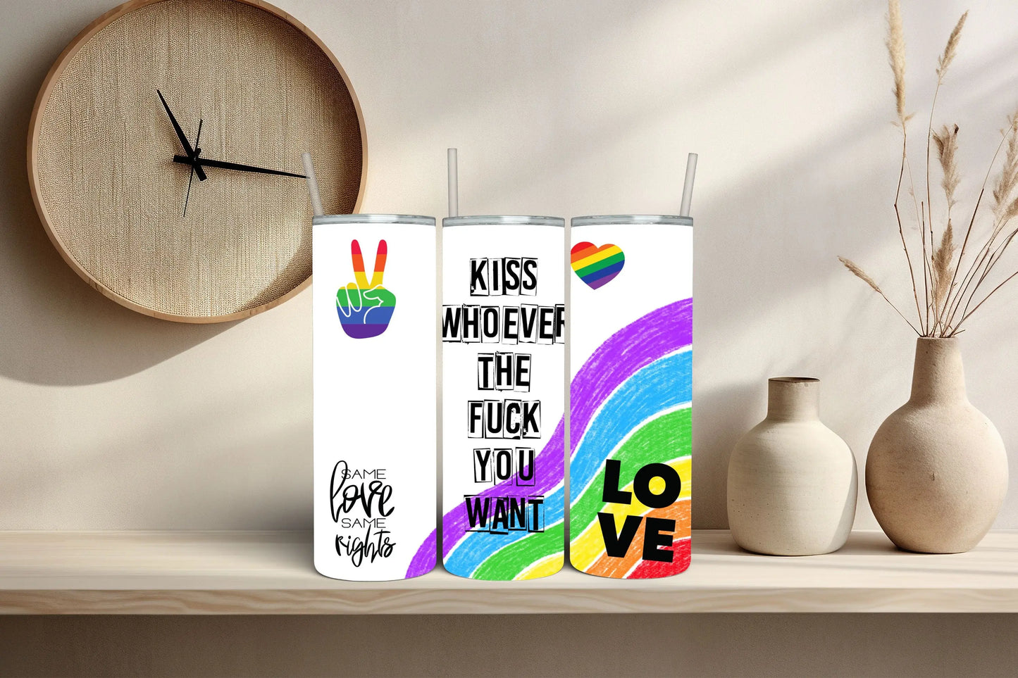 Kiss Who You Want Tumbler Branded Kreations Kraft Boutique