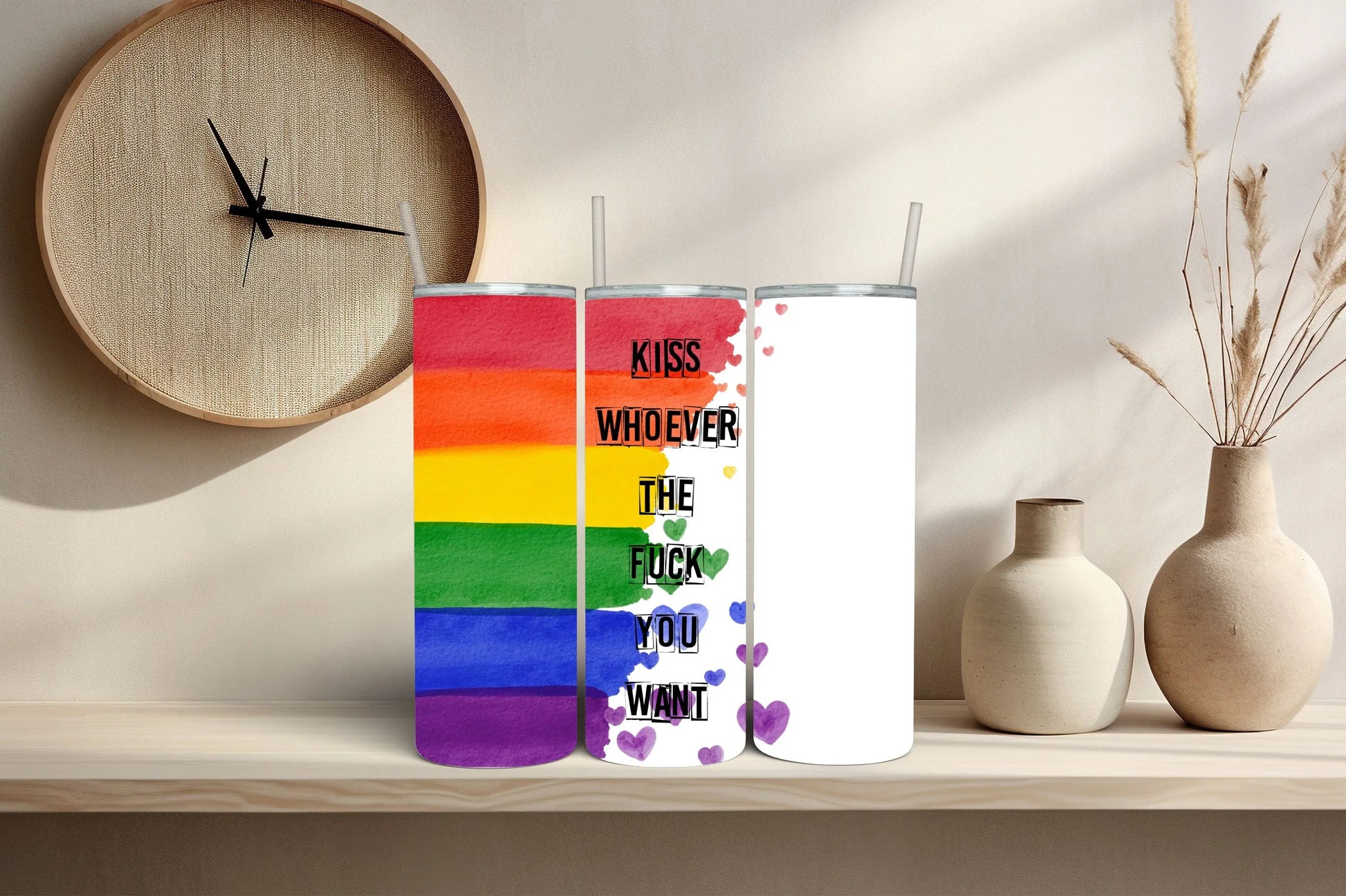 Kiss Who You Want Tumbler Branded Kreations Kraft Boutique