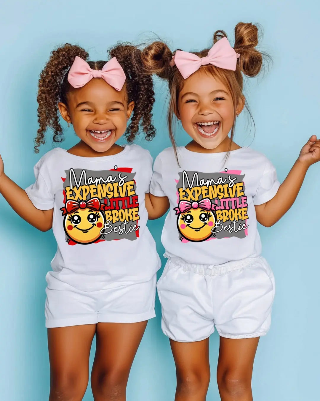 "Mama's Expensive Little Broke Bestie" Kids Graphic T-Shirt – Adorable Statement Tee for Stylish Kids Branded Kreations Kraft Boutique