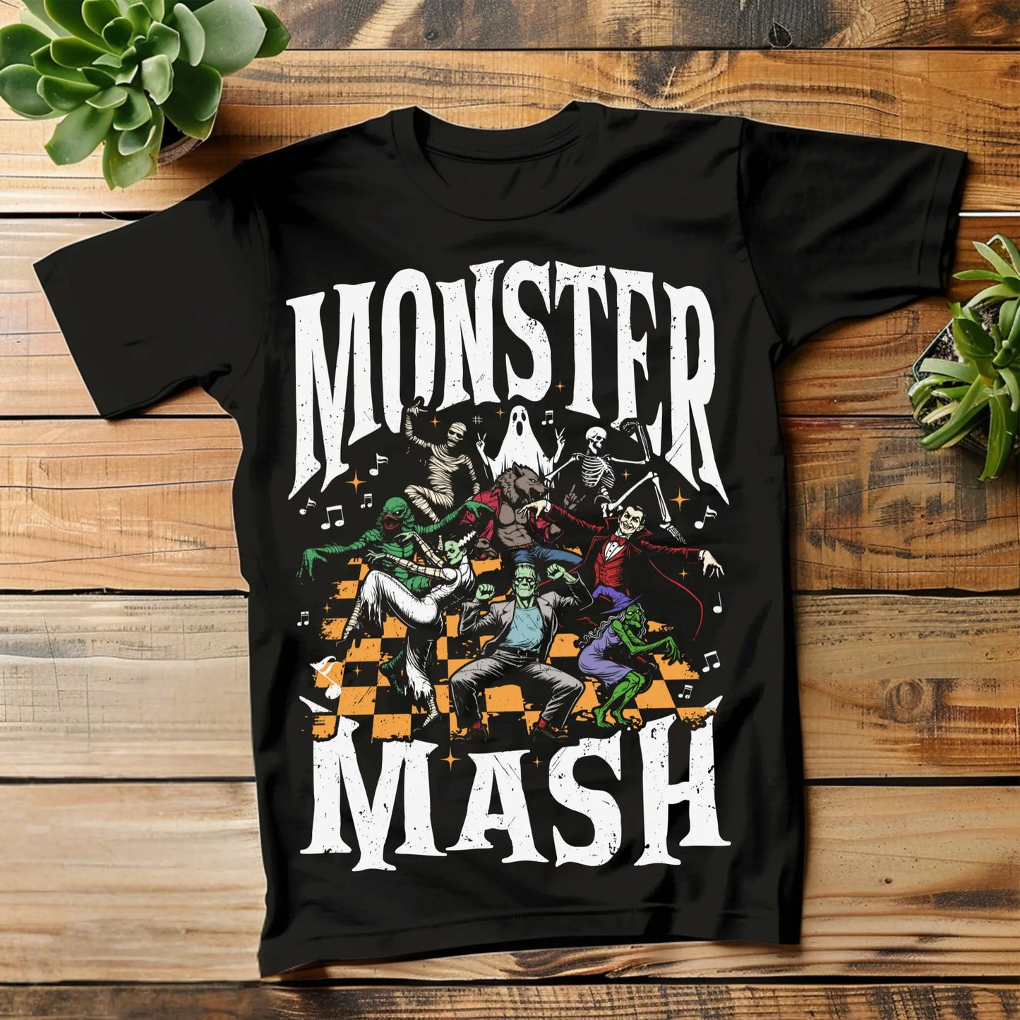 Monster Mash Halloween T-Shirt | Classic Dancing Monsters Graphic Tee | Retro Spooky Party Shirt (S–4XL) Product vendor