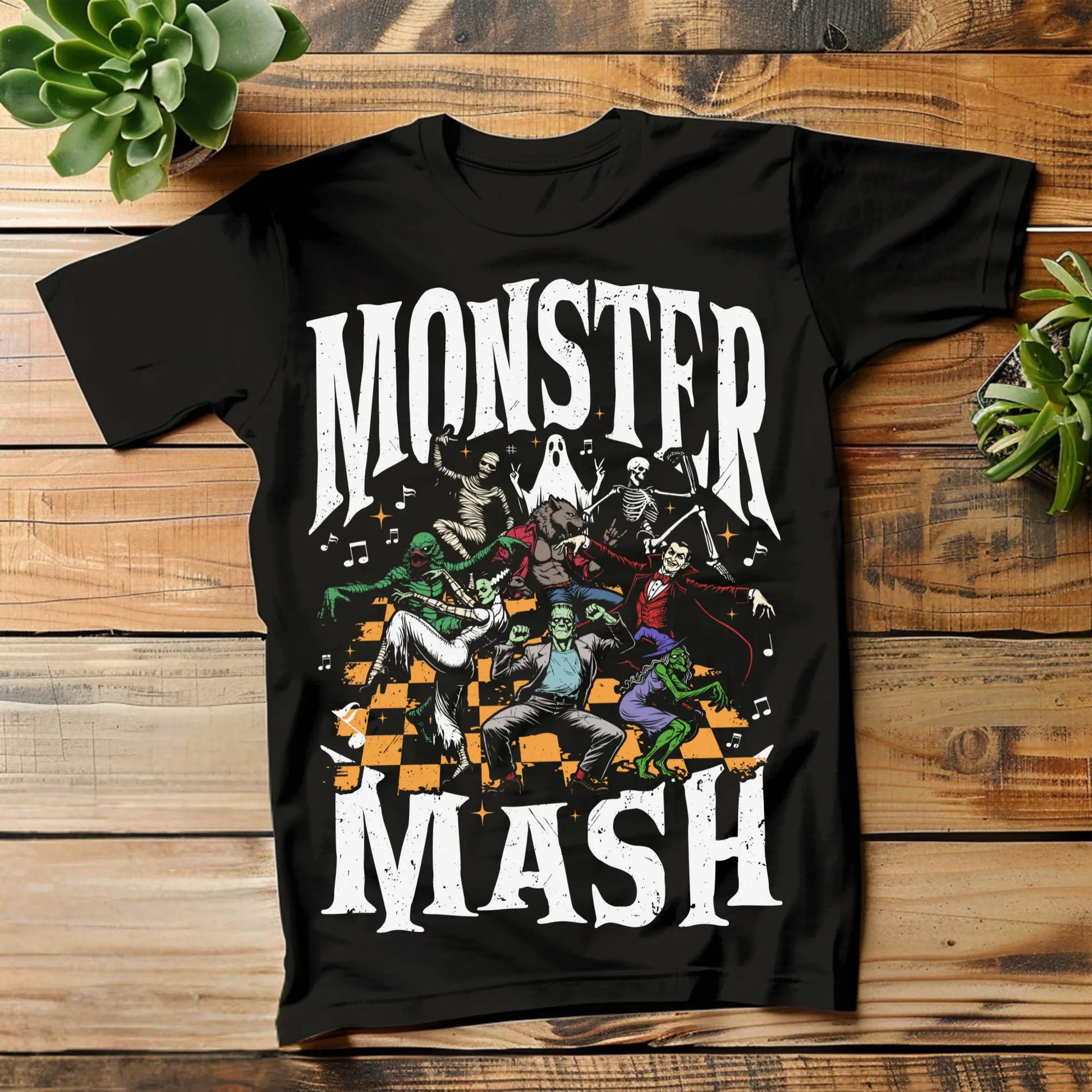 Monster Mash Halloween T-Shirt | Classic Dancing Monsters Graphic Tee | Retro Spooky Party Shirt (S–4XL) Product vendor