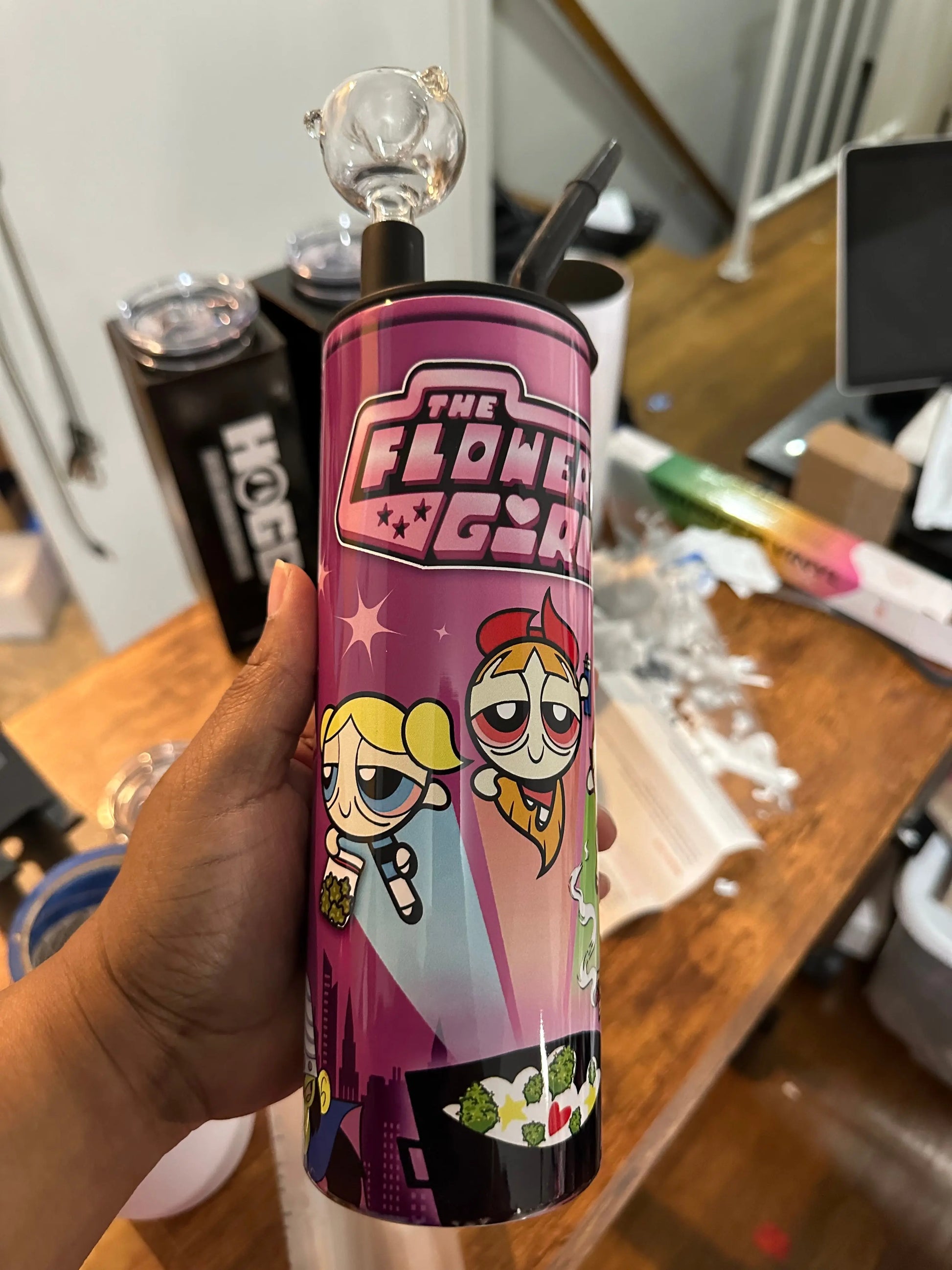 PUFF PUFF POWER HOOKAH TUMBLER Branded Kreations Kraft Boutique