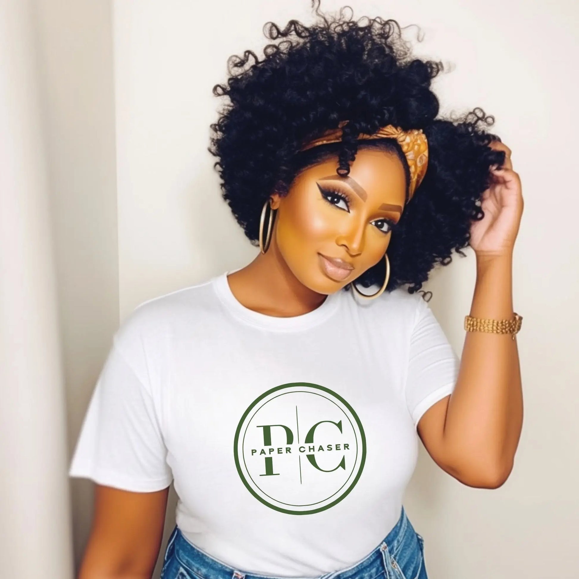 "Paper Chaser" T-Shirt – Hustler Mindset Graphic Tee for Entrepreneurs Branded Kreations Kraft Boutique