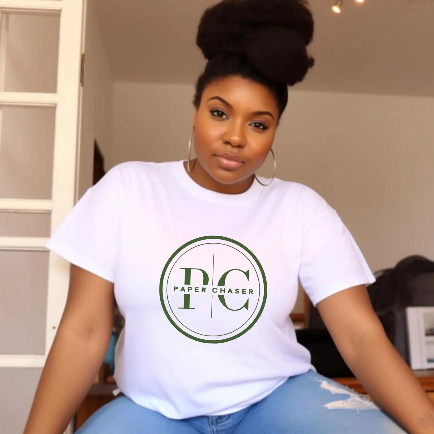"Paper Chaser" T-Shirt – Hustler Mindset Graphic Tee for Entrepreneurs Branded Kreations Kraft Boutique