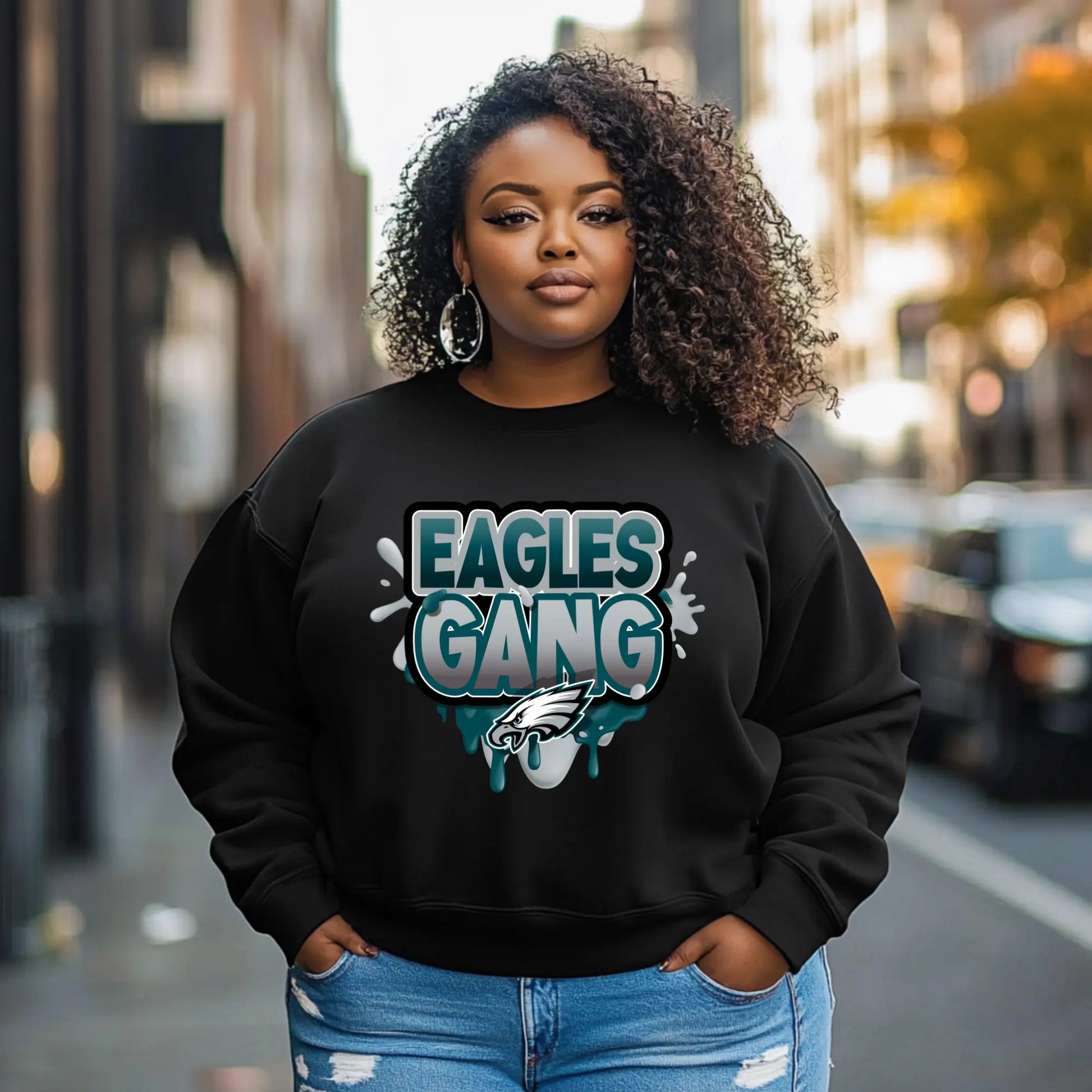 Philadelphia Eagles “Eagles Gang” Crewneck Sweatshirt – Add-On Product vendor
