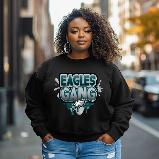 Philadelphia Eagles “Eagles Gang” Crewneck Sweatshirt – Add-On Product vendor