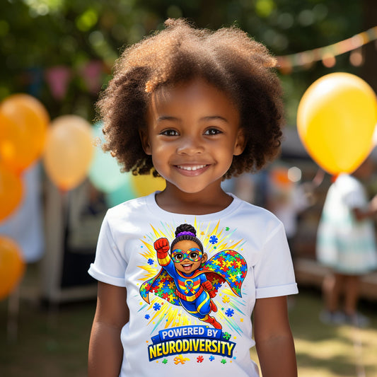 Powered By Neurodiversity Youth T-Shirt