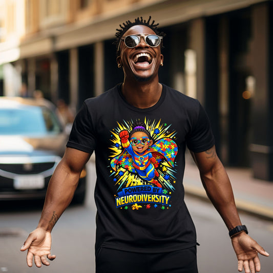 Powered By Neurodiversity Adult T-Shirt