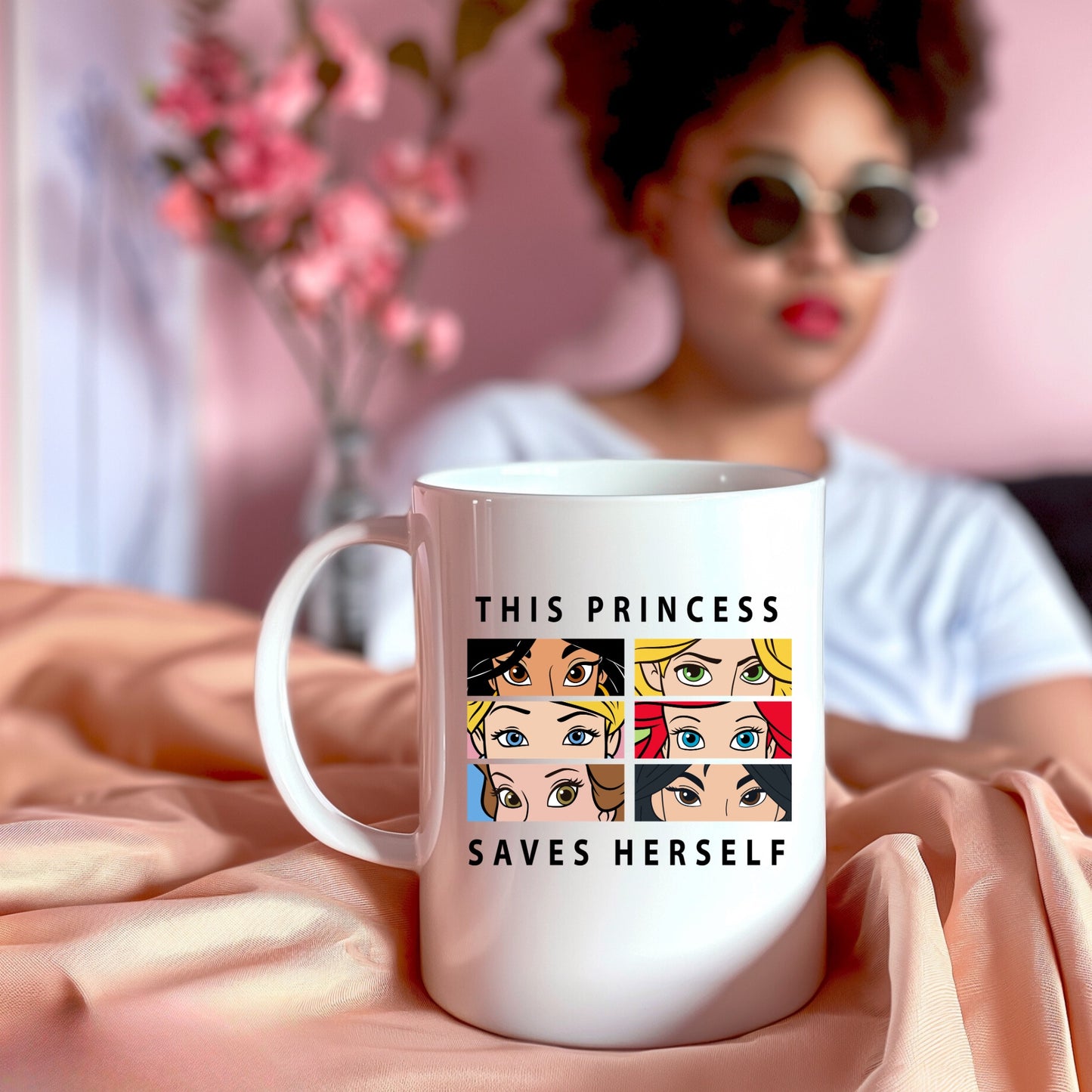 This Princess Saves Herself Mug – Empowering Coffee Cup for Women Branded Kreations Kraft Boutique