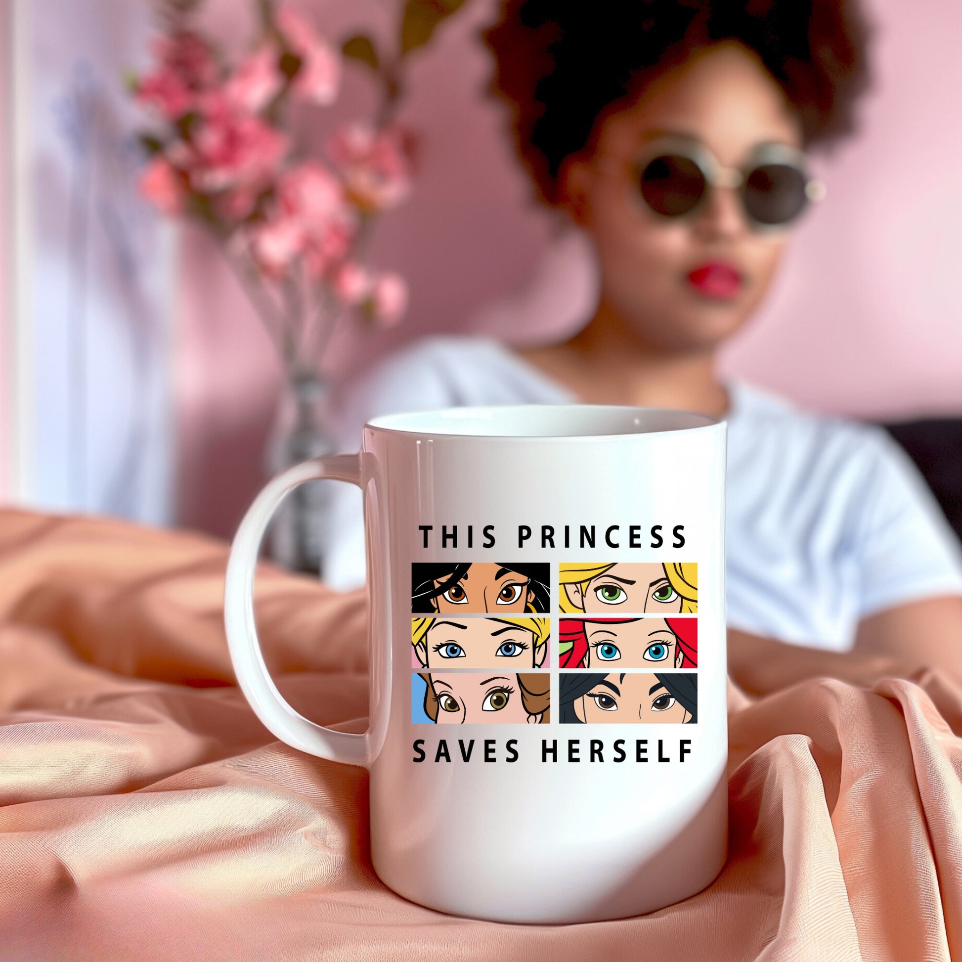 This Princess Saves Herself Mug – Empowering Coffee Cup for Women Branded Kreations Kraft Boutique