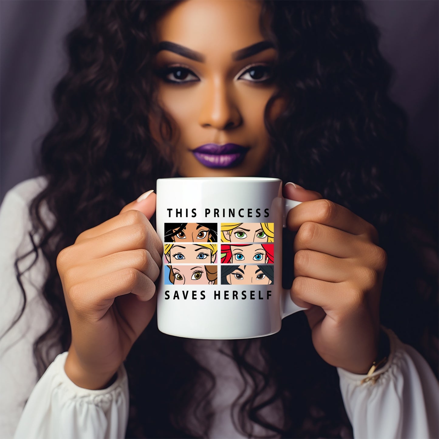 This Princess Saves Herself Mug – Empowering Coffee Cup for Women Branded Kreations Kraft Boutique