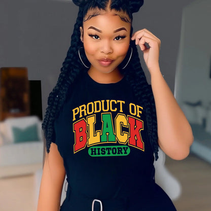 Product of Black History T-Shirt – Bold, Afrocentric Pride Tee Branded Kreations Kraft Boutique