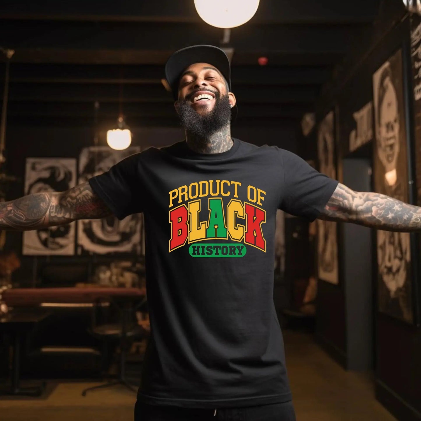 Product of Black History T-Shirt – Bold, Afrocentric Pride Tee Branded Kreations Kraft Boutique