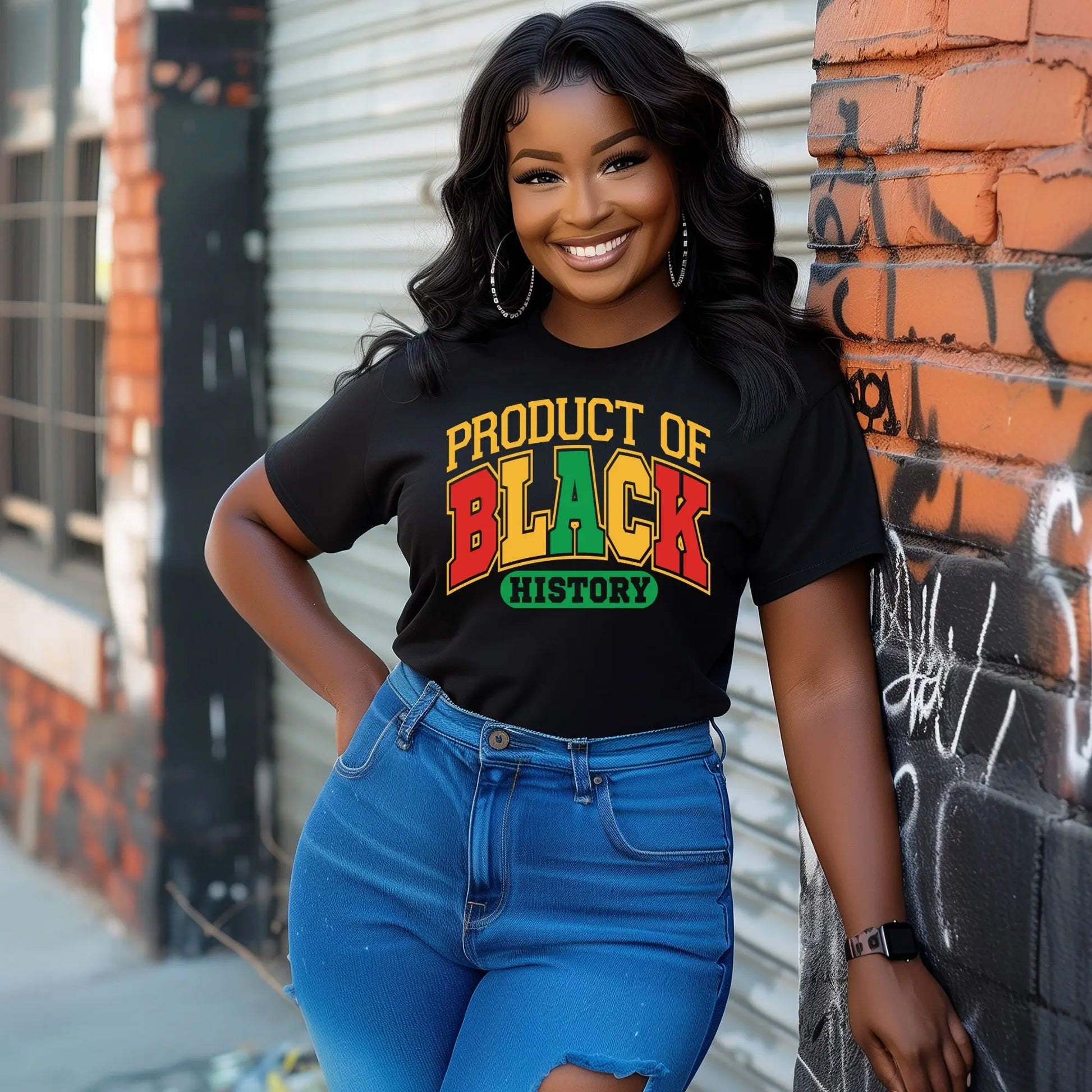 Product of Black History T-Shirt – Bold, Afrocentric Pride Tee Branded Kreations Kraft Boutique
