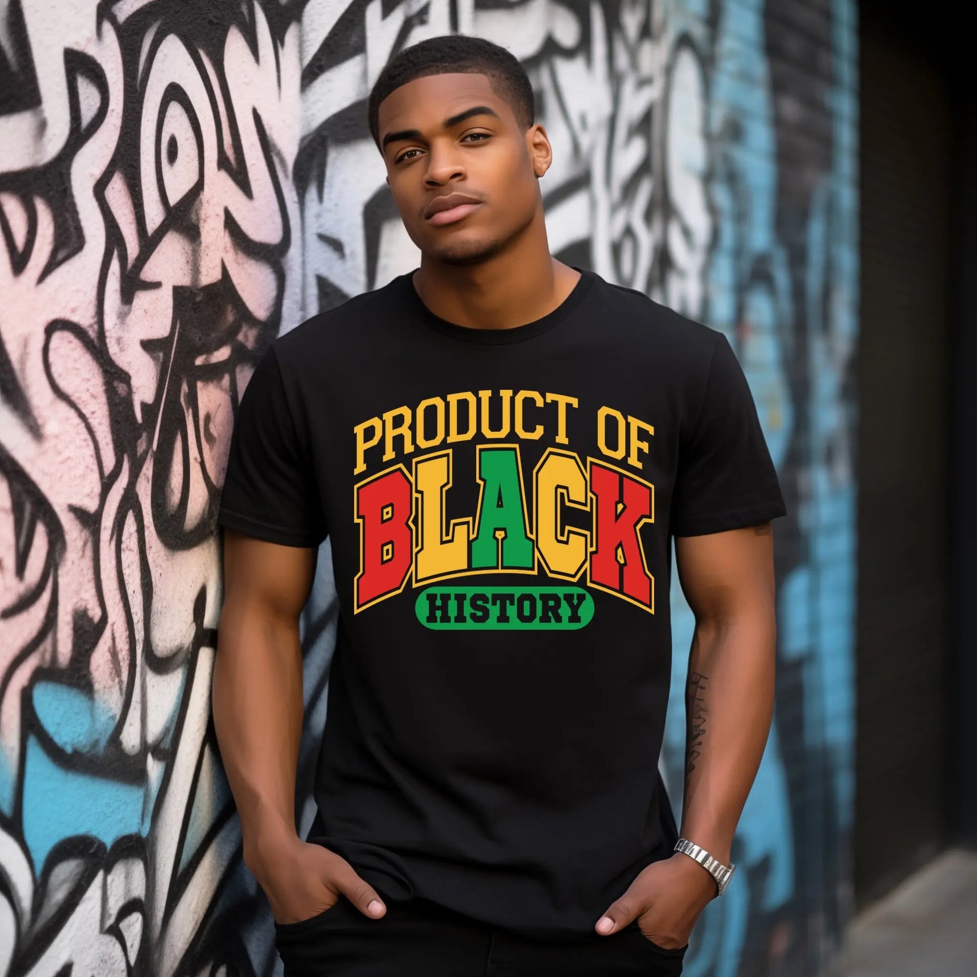 Product of Black History T-Shirt – Bold, Afrocentric Pride Tee Branded Kreations Kraft Boutique