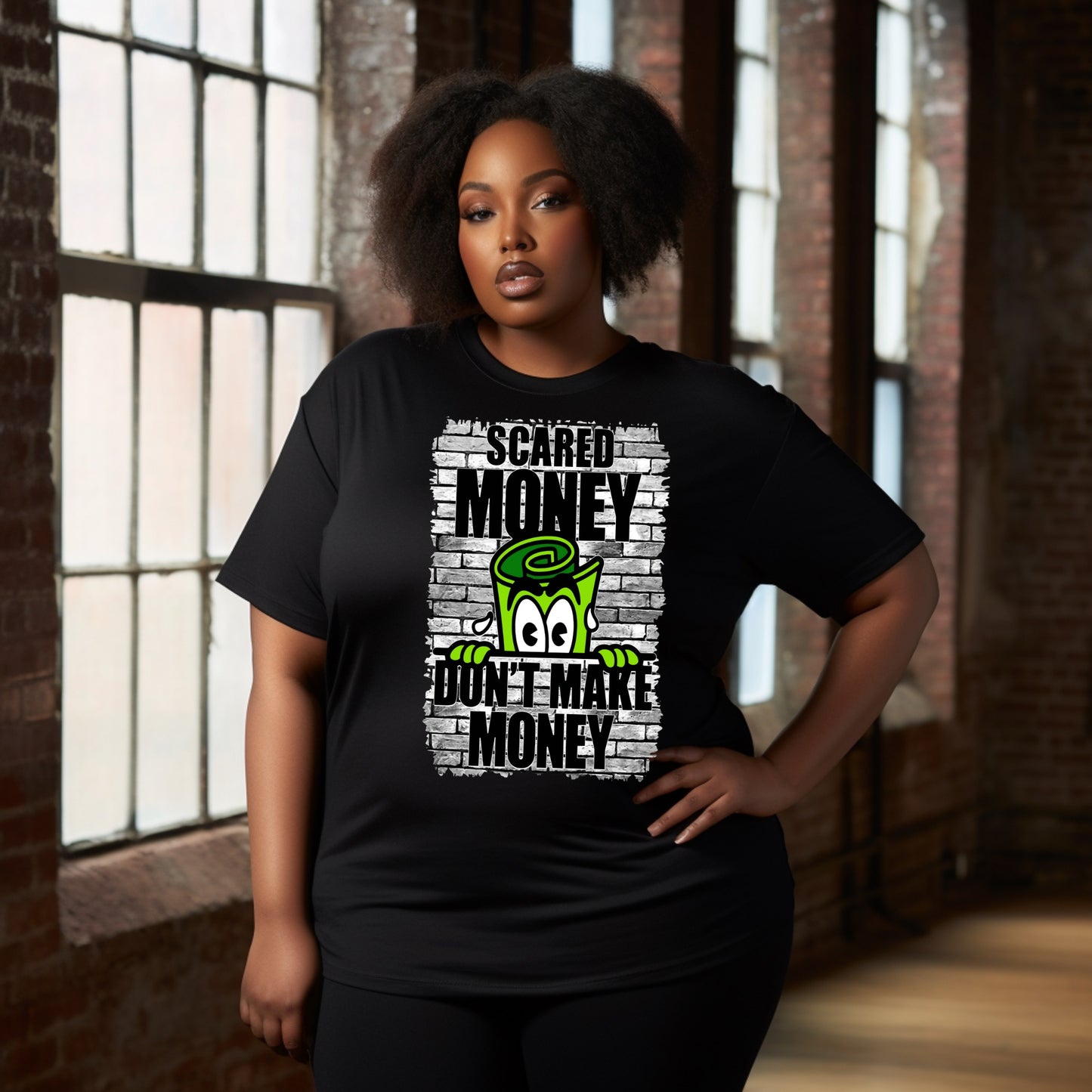 Scared Money Don’t Make Money T-Shirt – Hustler’s Motivational Tee Branded Kreations Kraft Boutique