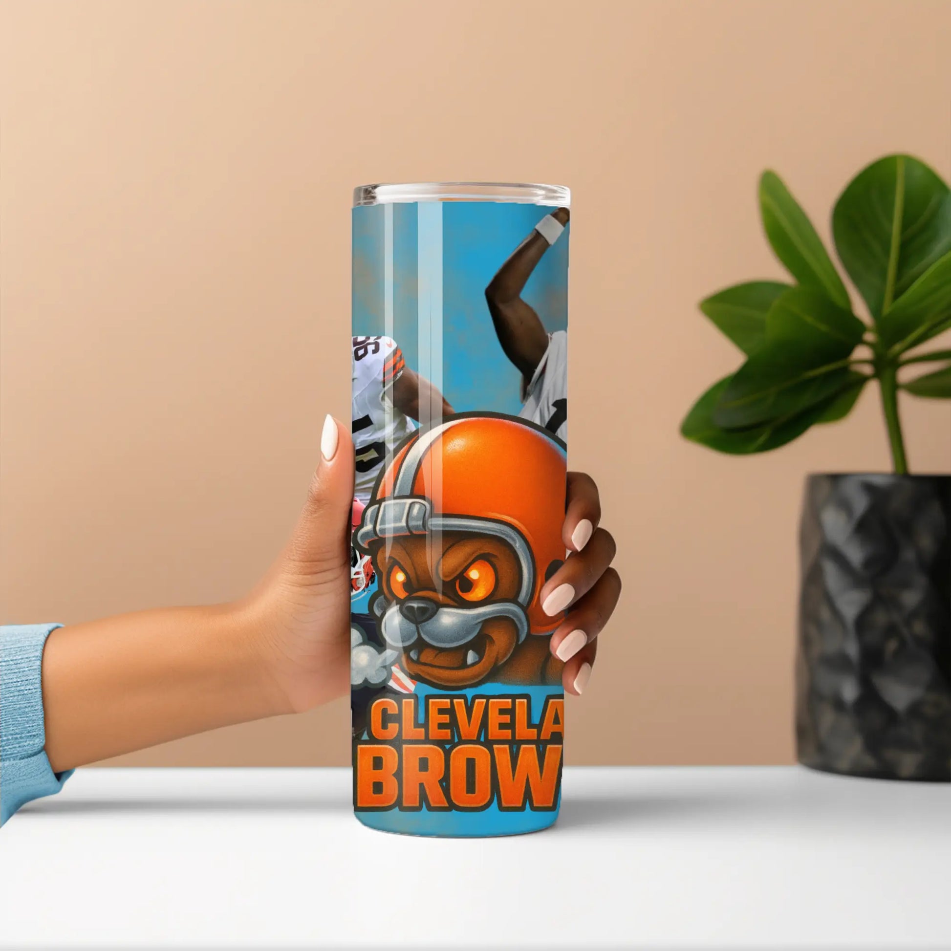 Shedeur Sanders & Myles Garrett 20oz Stainless Steel Tumbler – Football Fan Travel Cup with Straw | Game Day Sports Drinkware Product vendor